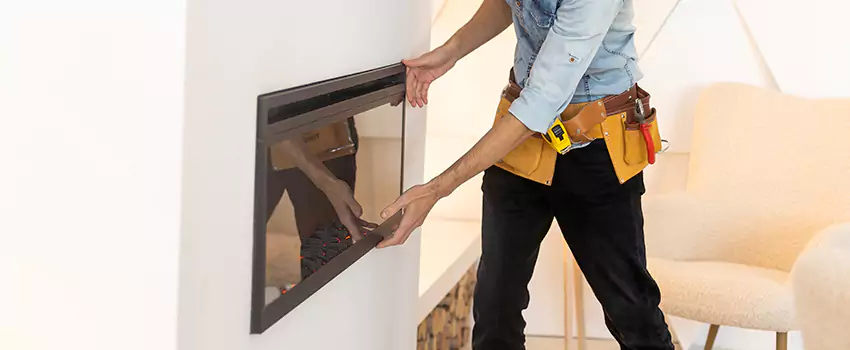 Metal Fireplace Installation in Danville, California