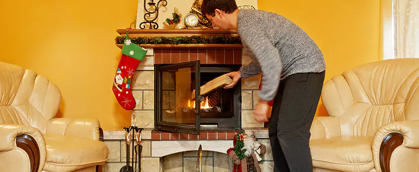 Rusted Metal Fireplace Restoration in Danville, California