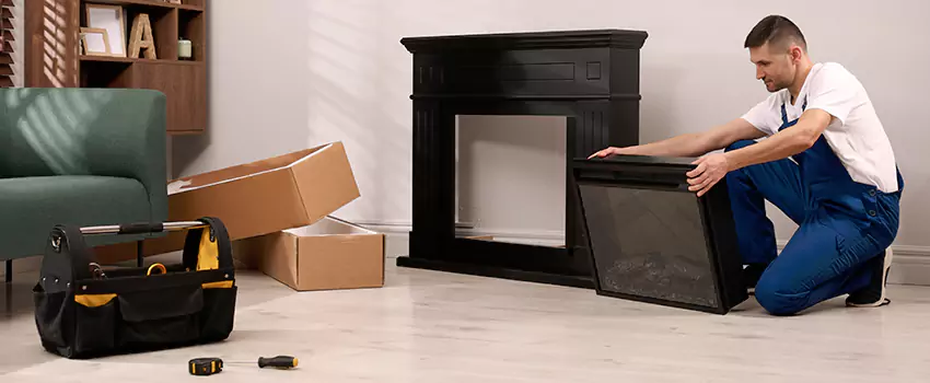 Old Rusted Metal Fireplace Repair And Replacement in Danville, CA
